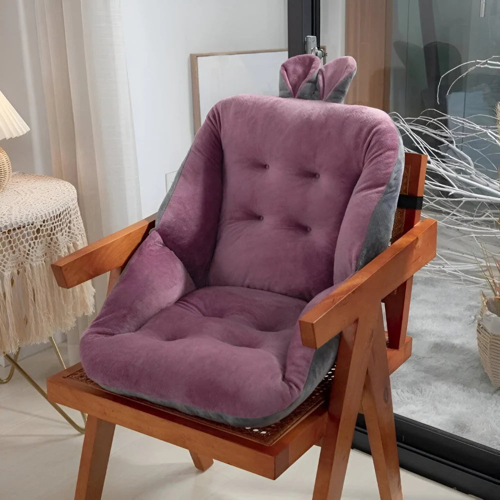 Dining Chair Cushion Thick Tufted Velvet Non-Slip Removable Washable Cover