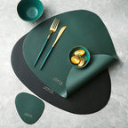 Dining Placemat PU Leather Heat-Resistant Waterproof