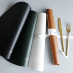 Dining Placemat PU Leather Heat-Resistant Waterproof