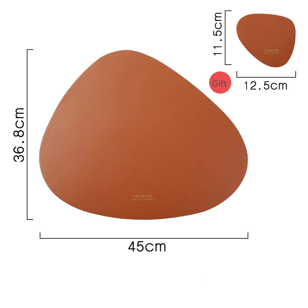Dining Placemat PU Leather Heat-Resistant Waterproof