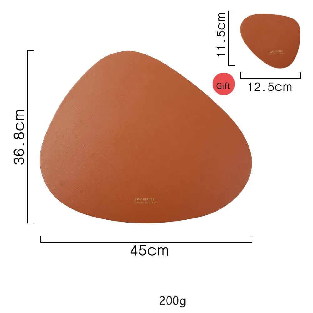 Dining Placemat PU Leather Heat-Resistant Waterproof