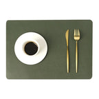 Dining Placemats PU Leather Waterproof Non-Slip