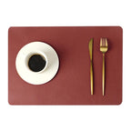 Dining Placemats PU Leather Waterproof Non-Slip