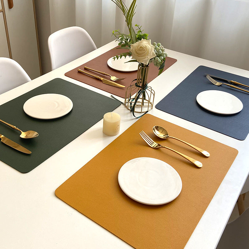 Dining Placemats PU Leather Waterproof Non-Slip