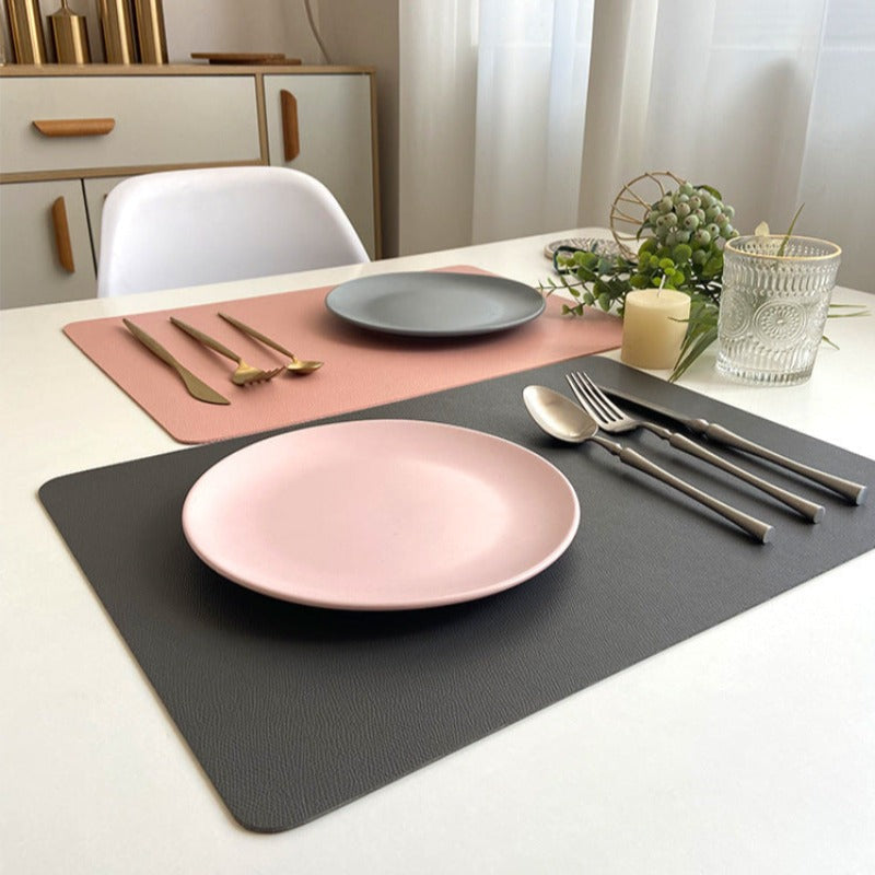 Dining Placemats PU Leather Waterproof Non-Slip