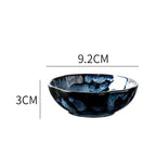 Dinnerware Set 10-Piece Ceramic Galaxy Blue Dishwasher Safe