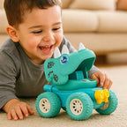 Dino Truck Push-Activated Obstacle-Ready Wheels