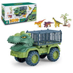 Dinosaur Playset Cage-Back Truck 4 Figures & Accessories