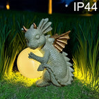 Dinosaur Statue Solar-Powered Resin Moonlight Glow