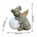 Dinosaur Statue Solar-Powered Resin Moonlight Glow