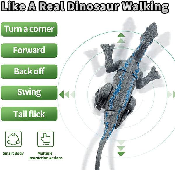 Dinosaur Toy Remote Control Walking & Growling Glowing Eyes