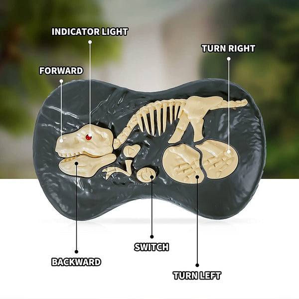 Dinosaur Toy Remote Control Walking & Growling Glowing Eyes