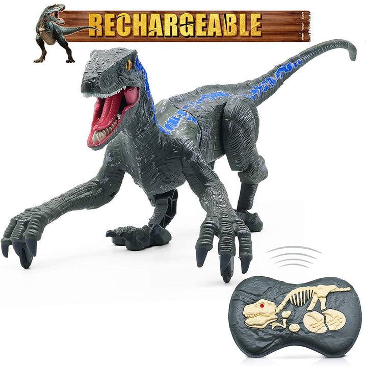 Dinosaur Toy Remote Control Walking & Growling Glowing Eyes