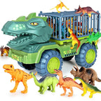 Dinosaur Transporter Truck 15-Inch Realistic Figures