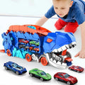 Dinosaur Truck Playset Dual Tracks & Three Mini Cars