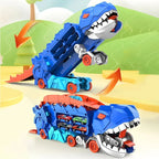 Dinosaur Truck Playset Dual Tracks & Three Mini Cars