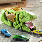 Dinosaur Truck Playset Dual Tracks & Three Mini Cars