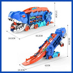 Dinosaur Truck Playset Dual Tracks & Three Mini Cars