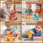 Dinosaur Truck Push-Activated Smooth-Rolling Compact Handheld