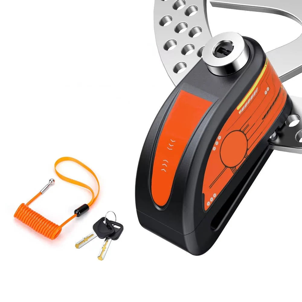 Disc Brake Lock 120dB Alarm Aluminum Alloy IP67 Waterproof