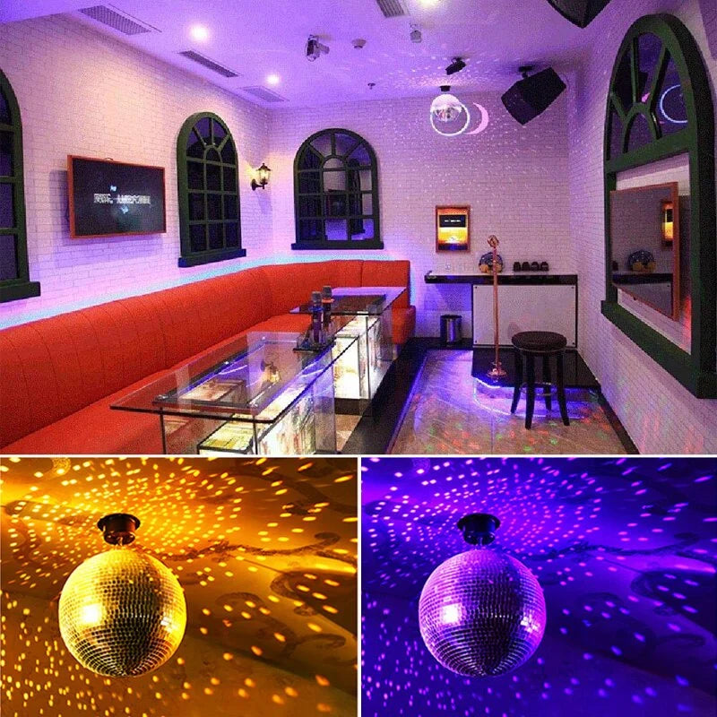 Disco Ball Glass Mirror Finish & Motor Option