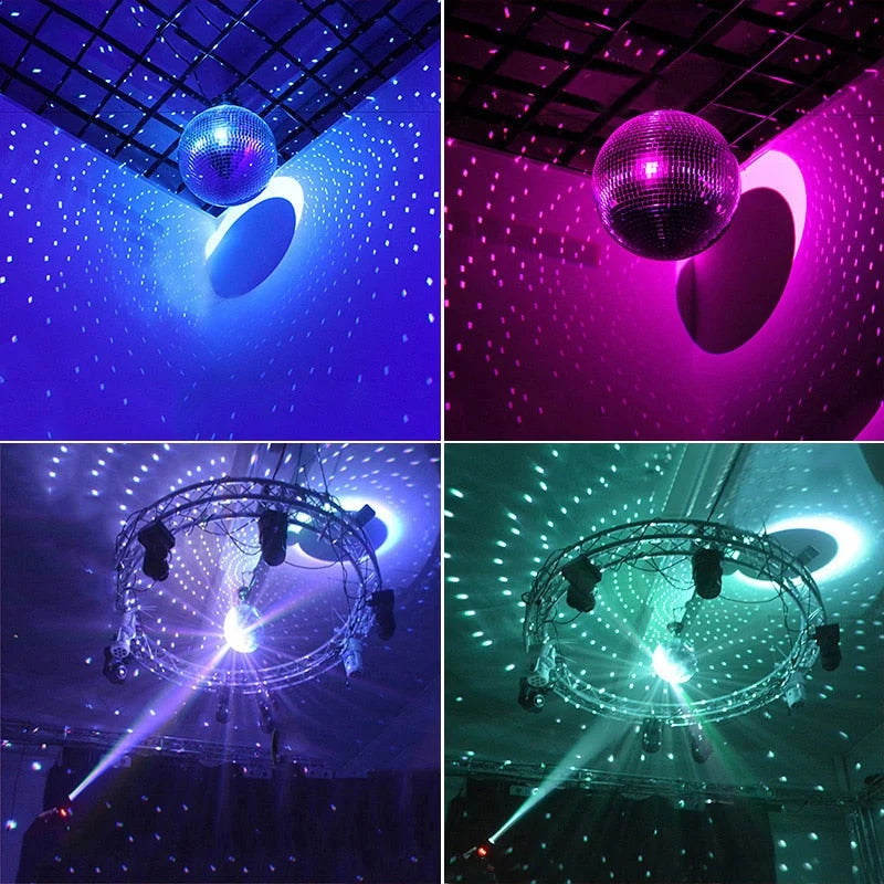 Disco Ball Glass Mirror Finish & Motor Option