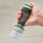 Dish Brush Refillable Soap Dispenser Ergonomic Non-Slip Handle