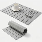 Dish Drying Mat Diatomaceous Earth Quick-Drying Foldable