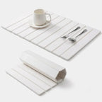 Dish Drying Mat Diatomaceous Earth Quick-Drying Foldable