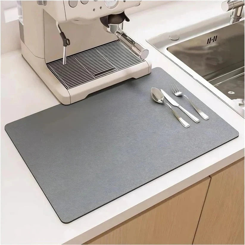 Dish Drying Mat Fast-Absorbent Smooth Non-Chipping