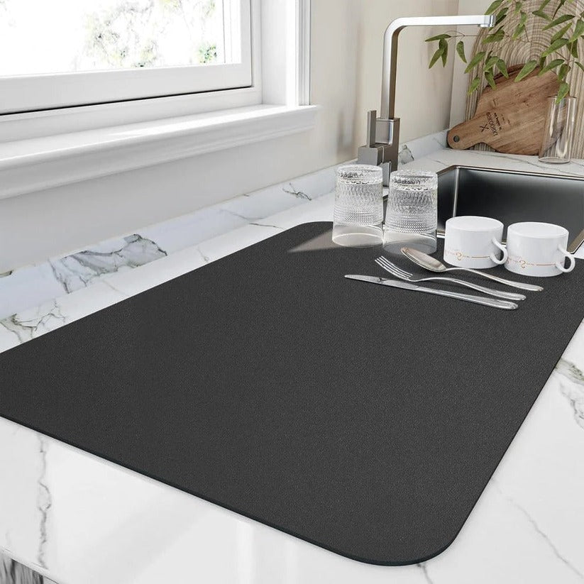 Dish Drying Mat Quick-Dry Porous Microfiber