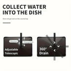 Dish Drying Rack Rust-Resistant Drip Tray & Cutlery Holder
