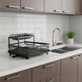 Dish Rack Foldable Stainless Steel Quick-Drain