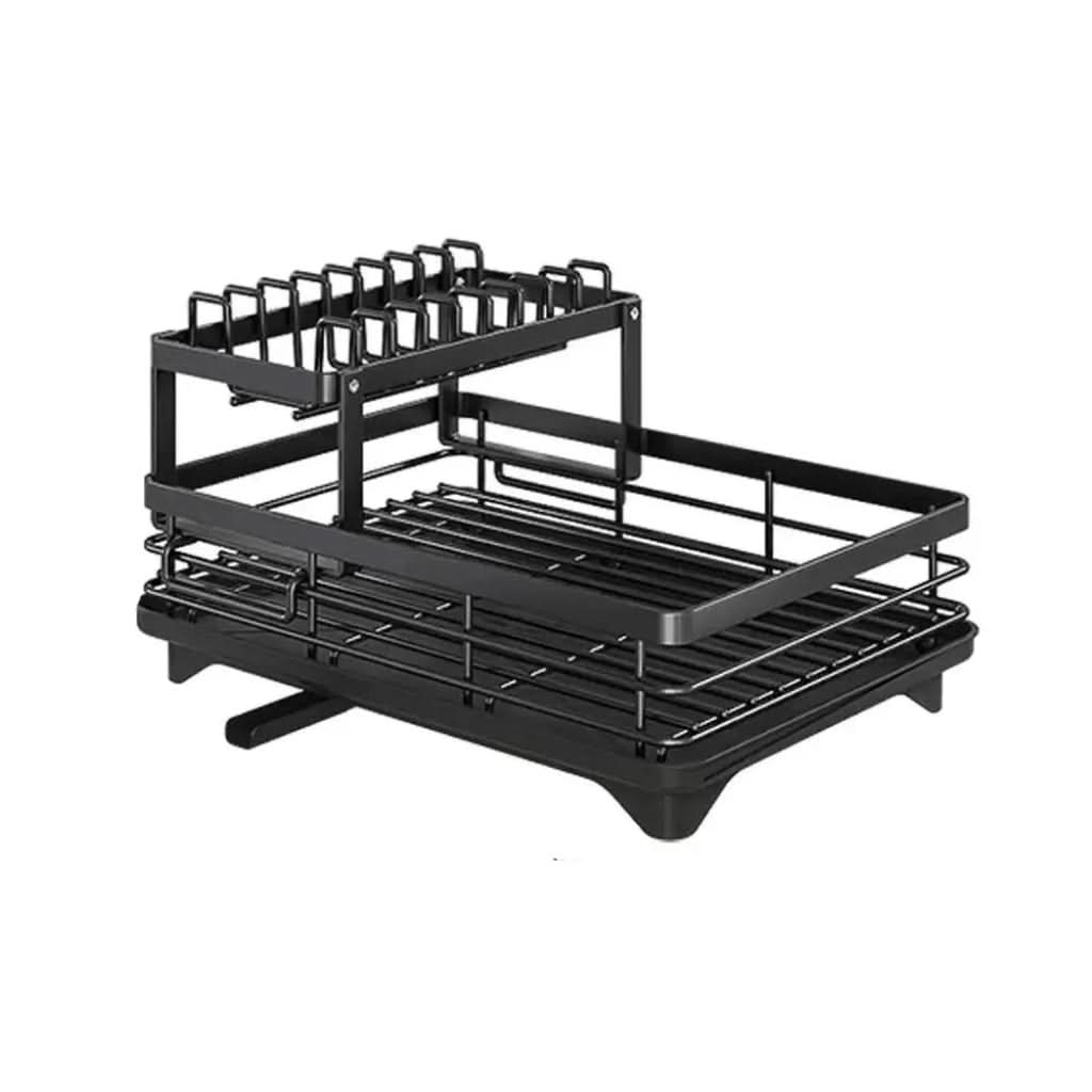Dish Rack Foldable Stainless Steel Quick-Drain