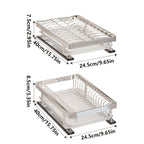 Dish Rack Space-Saving Reinforced Steel