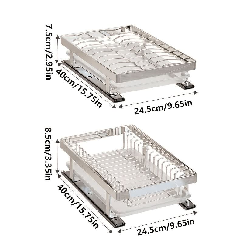 Dish Rack Space-Saving Reinforced Steel