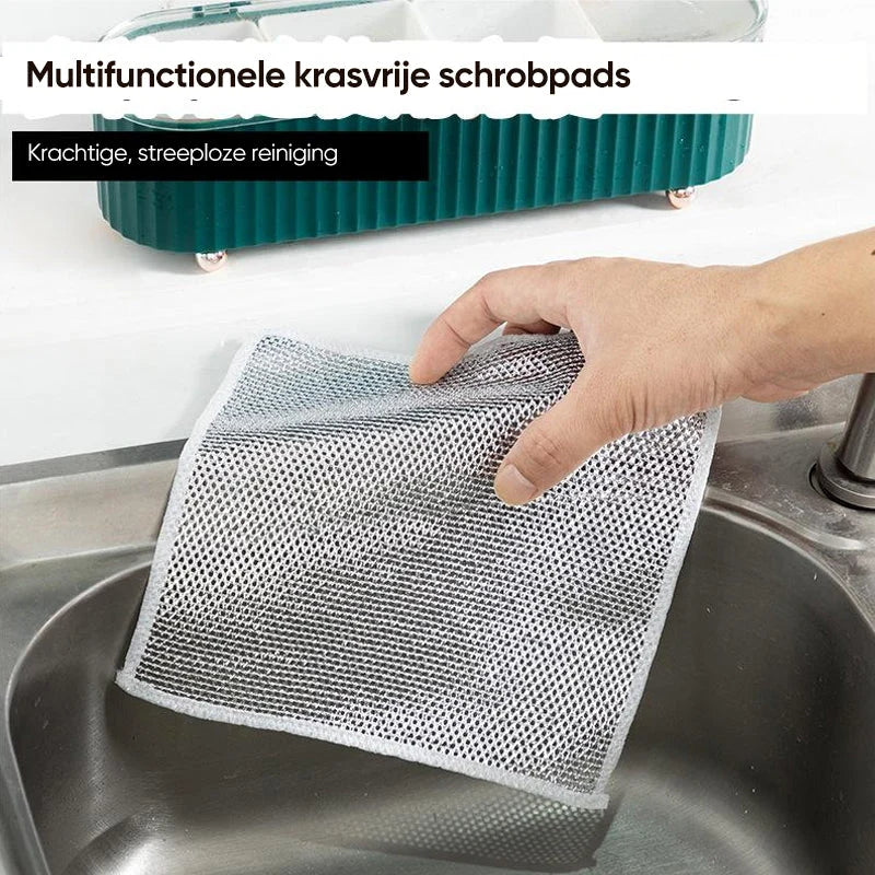 Dishcloth Metal Wire Diamond Mesh Scratch-Free