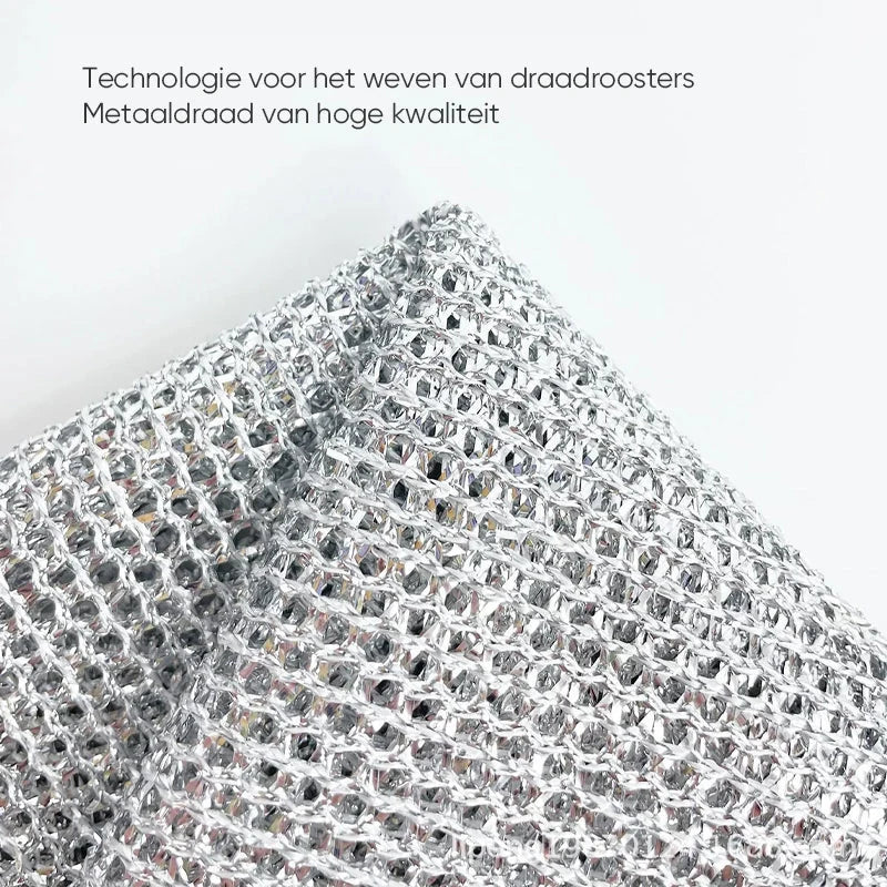 Dishcloth Metal Wire Diamond Mesh Scratch-Free