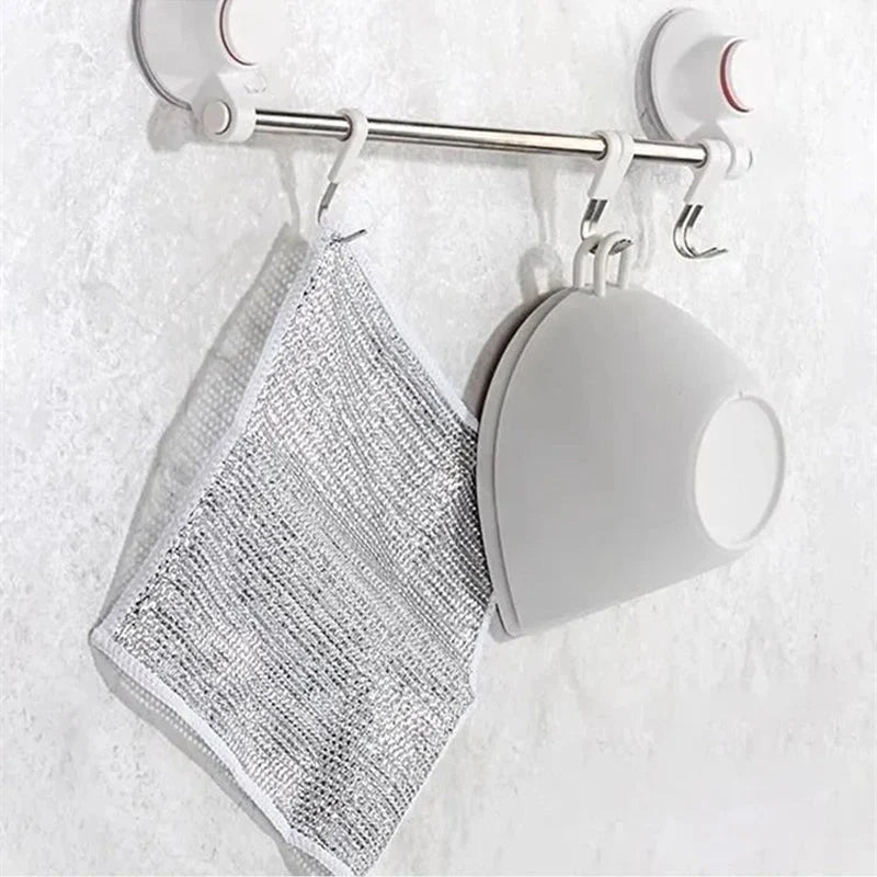 Dishcloth Metal Wire Diamond Mesh Scratch-Free