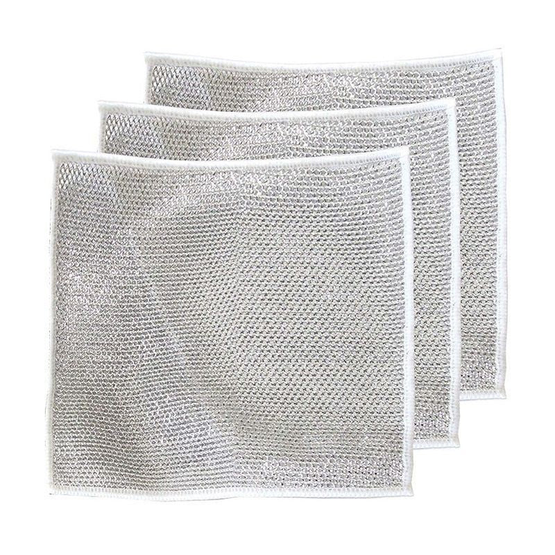 Dishcloth Metal Wire Diamond Mesh Scratch-Free