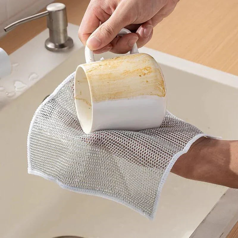 Dishcloth Set Scratch-Free Rust-Resistant Mesh Set of 10