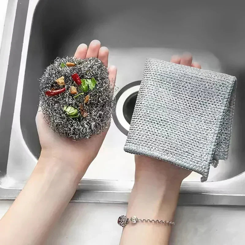 Dishcloth Set Scratch-Free Rust-Resistant Mesh Set of 10