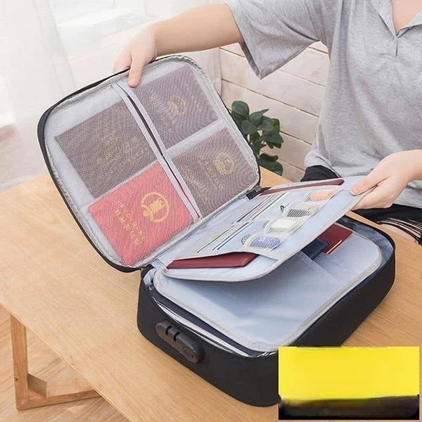 Document Case Lockable & Waterproof Multi-Compartment