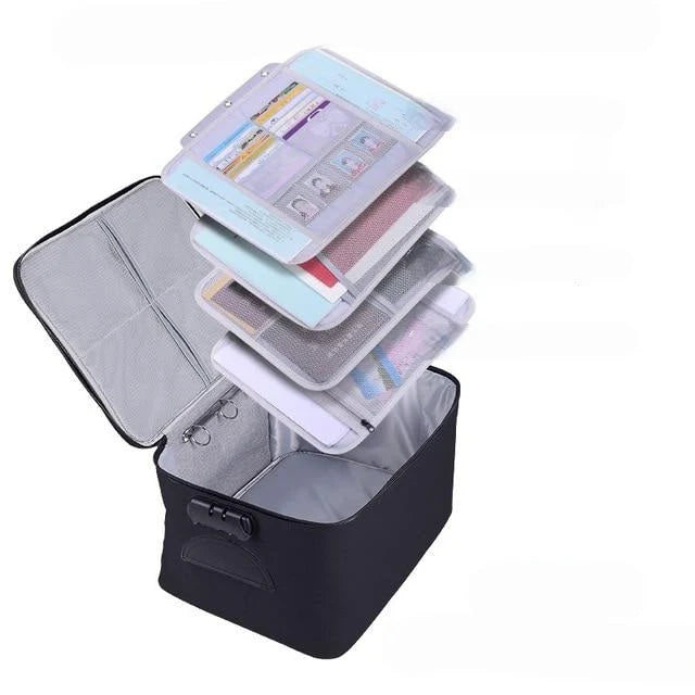 Document Case Lockable & Waterproof Multi-Compartment