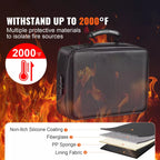 Document Organizer Bag Fireproof & Waterproof Fits US Letter
