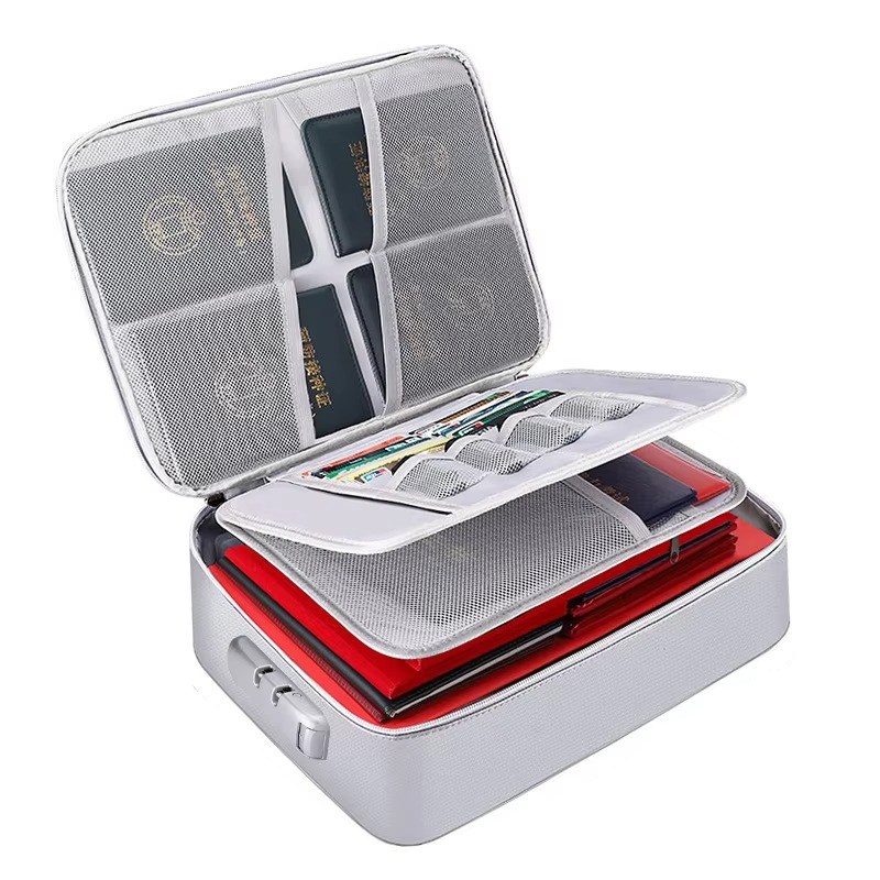 Document Organizer Bag Fireproof & Waterproof Fits US Letter