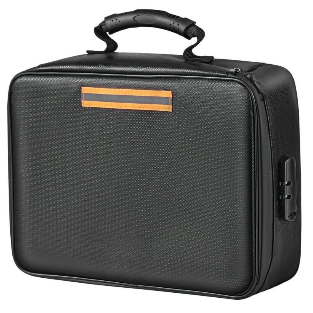 Document Safe Bag Fire-Resistant & Waterproof Built-In Lock