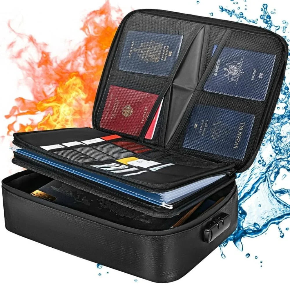 Document Safe Fireproof & Waterproof Built-In Lock