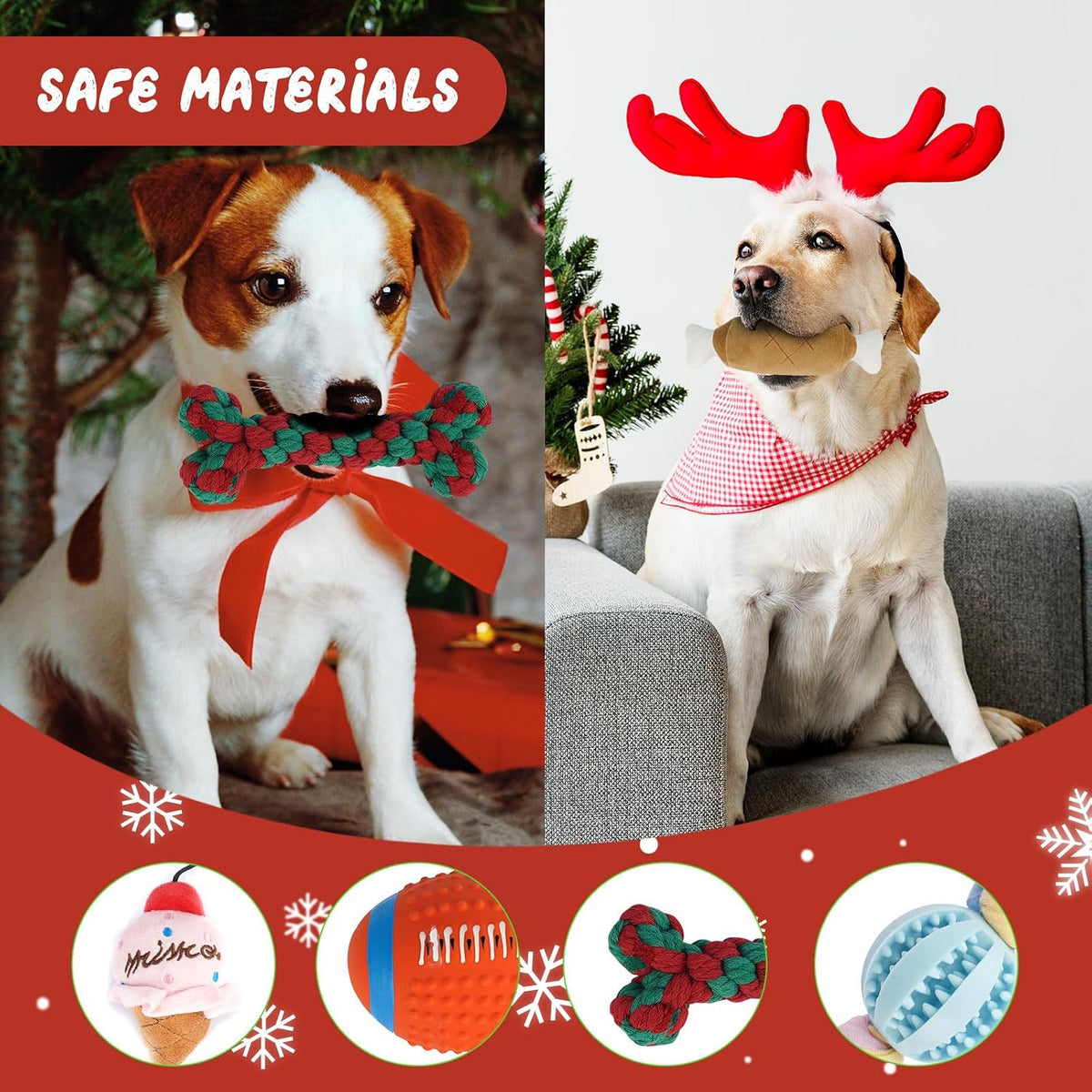 Dog Advent Calendar 12-Day Interactive Rubber & Rope Toys