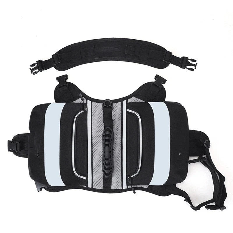 Dog Backpack Large Adjustable Fit Breathable Oxford Cloth